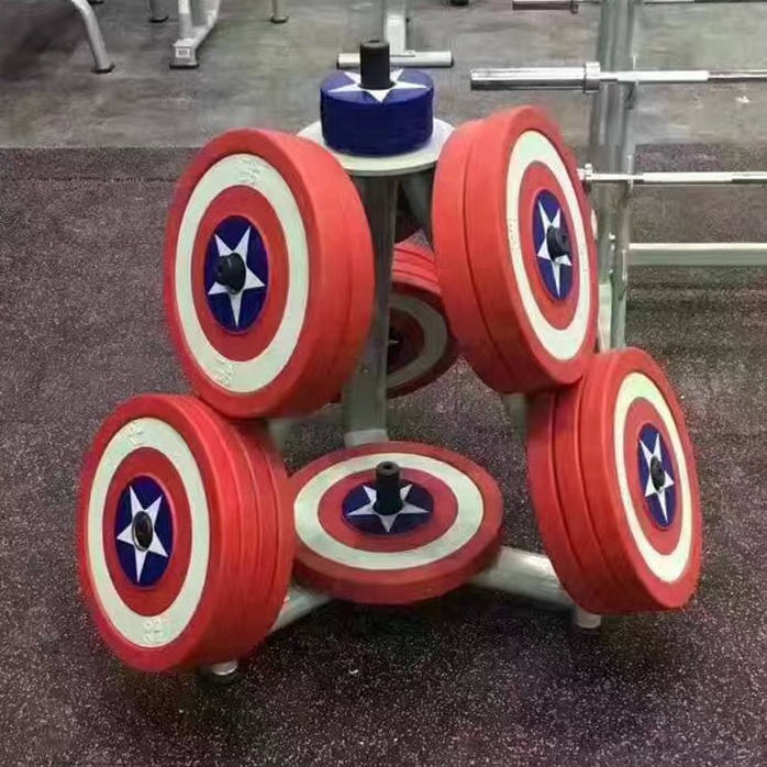 captain america dumbbell